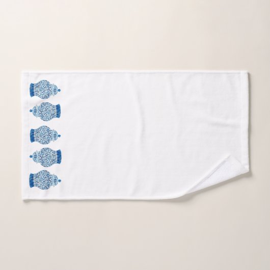 Blue White Ginger Jar Bath Towel Set Bad Handdoek (Handdoek)