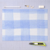 Blue White Gingham Check Tissuepapier (Craft)