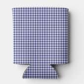 Blue-White Gingham-DRINK KOELBOX Blikjeskoeler (Achterkant)