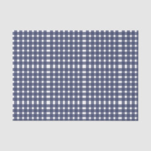 Blue White Gingham Pattern Tissuepapier