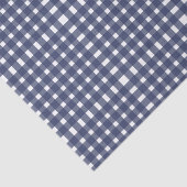 Blue White Gingham Pattern Tissuepapier (Detail)