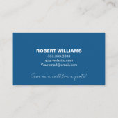 Blue White House Painter Professional Logo Visitekaartje (Achterkant)