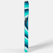 Blue White Hypnotic Heart Love Pattern Case-Mate iPhone Case (Achterkant / Rechts)