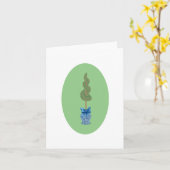 Blue White Jar Ginger Jars Topiary Art Kaart (Gele Bloem)