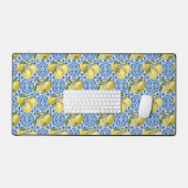 Blue White Lemon Tile Mediterranean Pattern (Clavier et souris)