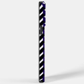 Blue White Modern Chevron Pattern Case-Mate iPhone Case (Achterkant / Rechts)