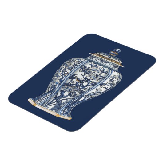 Blue & White Porcelain Vase by Vision Studio Magneet (Linkerzijde)