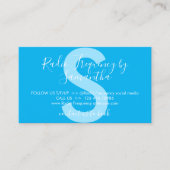 Blue White Radio Frequency Skin Tighten Aftercare Visitekaartje (Voorkant)