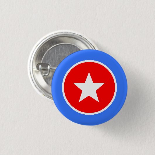 Blue White Red Panama Button (Voorkant /achterkant)