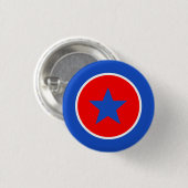Blue White Red Panama Button (Voorkant /achterkant)