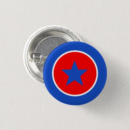 Blue White Red Panama Button (Voorkant /achterkant)