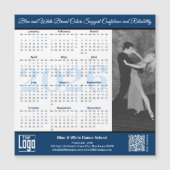 Blue White Service Image 2026 Calendar Magnet (Devant)