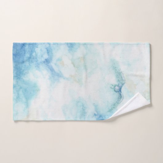 Blue White Sky Clouds Artistic Bad Handdoek (Handdoek)