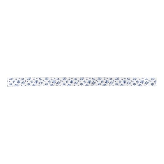 Blue White Snowflakes Christmas Lint (Voorkant)