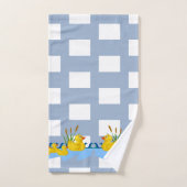 Blue & White Square Bathroom Towel Sets Ducks Bad Handdoek (Handdoek)