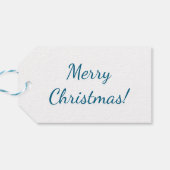 Blue white stickers  cadeaulabel (Achterkant Horizontaal)