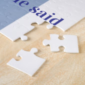 Blue & White Stripe He said Yes! Colors Puzzles  (Côté)