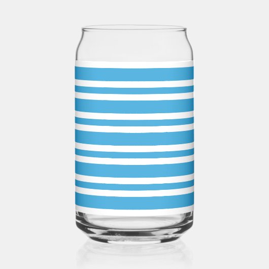 Blue White Stripes Pattern (Verso)