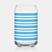 Blue White Stripes Pattern (Gauche)