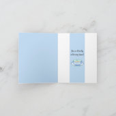 Blue White Teacup blanc bleu Merci Carte Note (Intérieur)