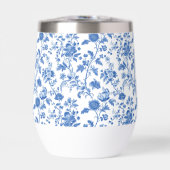 Blue White Vintage Floral Toile Pattern (Avant)