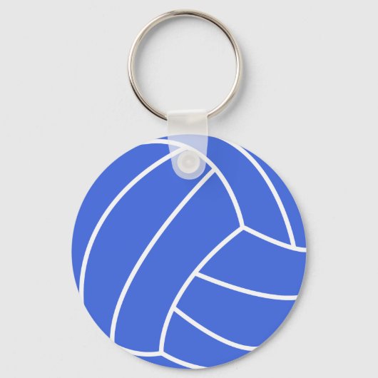 Blue & White Volleyball Sleutelhanger (Voorkant)