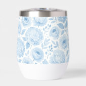 Blue White Watercolor Floral Pattern (Avant)