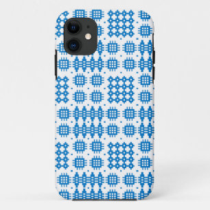 Blue White Welsh Tapestry Pattern iPhone 5/5s Hoes