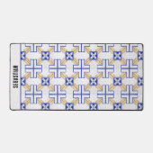 Blue White Yellow Azulejo Portugais Titres Nom (Recto)