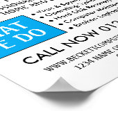 Blue Wi-Fi Logo, Computer Repair Specialist Advert Poster (Hoek)