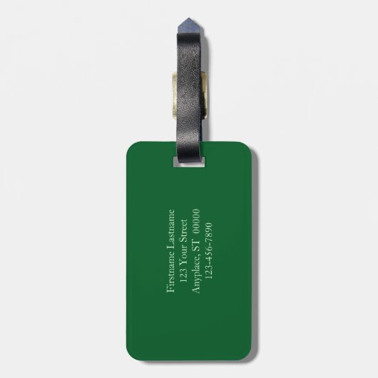 Blue Wild Chicory Flower Trio Personalized Bagagelabel (Achterkant verticaal)