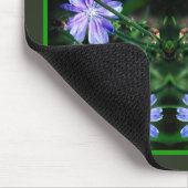 Blue Wild Chicory Flowers Abstract gepersonaliseer Muismat (Hoek)