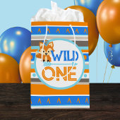Blue Wild One Woodland Fox 1er Anniversaire Sac ca