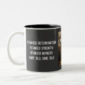 Blue Wildebeest / Gnu grappige humoros koffiemugs Tweekleurige Koffiemok (Links)