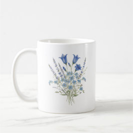 Blue Wildflower Bouquet Koffiemok