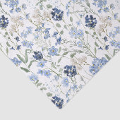 Blue Wildflower Watercolor Tissuepapier (Detail)