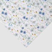 Blue Wildflower Waterverf Tissuepapier (Detail)