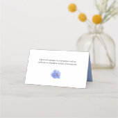 Blue Wildflower Weddenschap Escort (Achterkant)