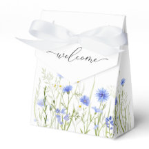 Blue Wildflower Wedding Guest Welkom