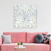 Blue Willow Bough (door William Morris) Canvas Afdruk (Insitu (Woonkamer))