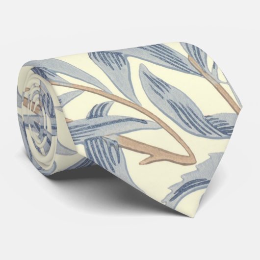 Blue Willow Bough (par William Morris) Cravate (Roulé)