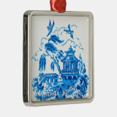 Blue Willow China Blue & White Ornament (Rechts)