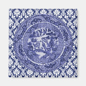 Blue Willow China Design Magnet v4 (Devant)
