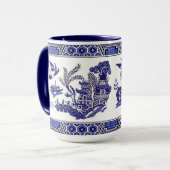 Blue Willow China Design Mok (Voorkant links)