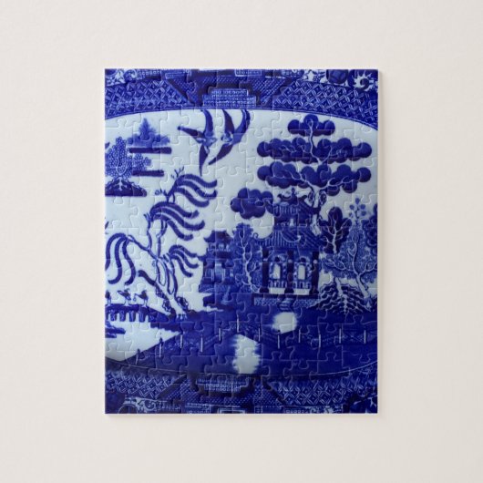 Blue Willow China Puzzle Small Legpuzzel (Verticaal)