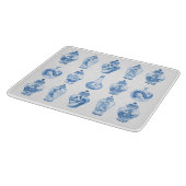 Blue Willow Chinoiserie Ginger Jars China Snijplank (Hoek)