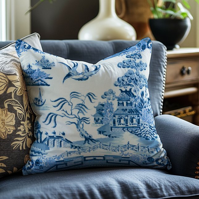  Blue Willow Decoratief Sierkussen (Creator heeft geüpload)