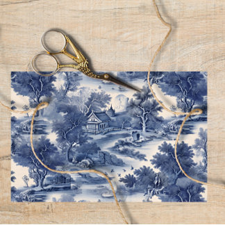 Blue Willow Decoupage  Tissuepapier