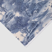 Blue Willow Decoupage Tissuepapier (Detail)