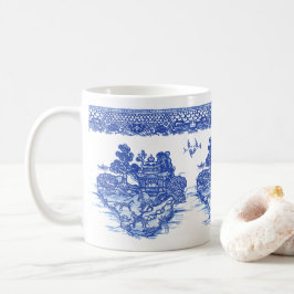 Blue Willow Fox Isle of Animals Classic Fun Design Koffiemok